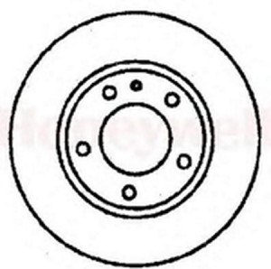 Тормозной диск 561123B BENDIX JURID
