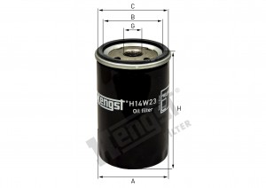 Масляный фильтр H14W23 HENGST