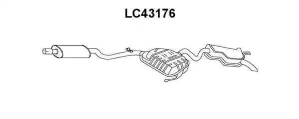 Глушитель выхлопных газов конечный LC43176 VENEPORTE