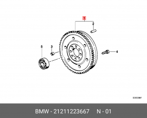 Маховик 21 21 1 223 667 BMW