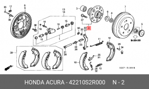 Ступица колеса 42210S2R000 HONDA