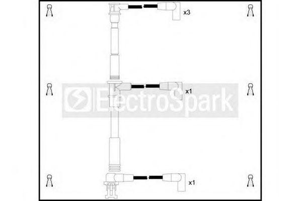 Ккомплект проводов зажигания OEK385 STANDARD
