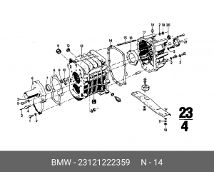 Прокладка, впускной / выпускной коллектор 23 12 1 222 359 BMW
