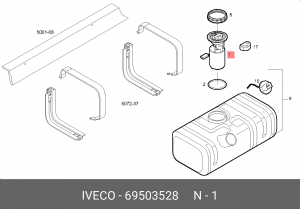 Элемент системы питания 69503528 IVECO
