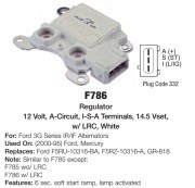 Реле регулятор напряжения генератора F786 TRANSPO