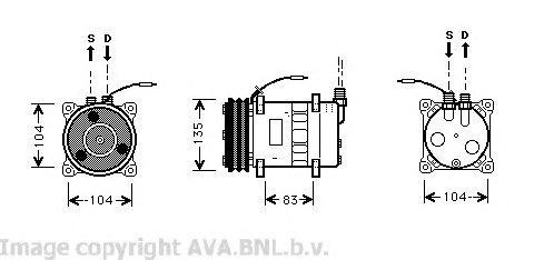 Компрессор, кондиционер VOK052 AVA