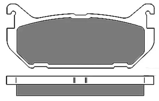 Комплект тормозных колодок, диско 6656 MAPCO