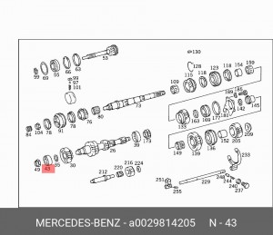 Подшипник A 002 981 42 05 MERCEDES BENZ