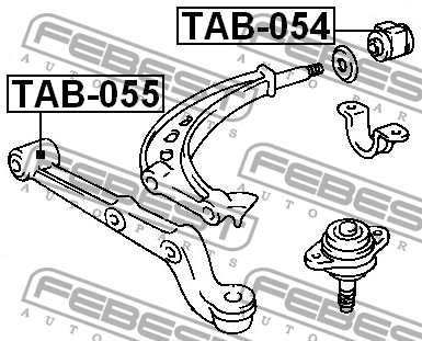 Сайлентблок рычага подвески TAB-054 FEBEST