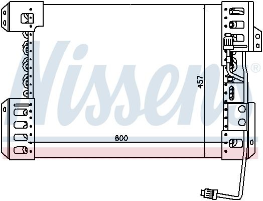 Конденсатор, кондиционер 94714 NISSENS