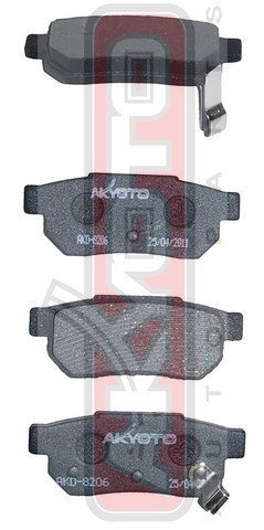 Колодки тормозные дисковые AKD-8206 AKYOTO