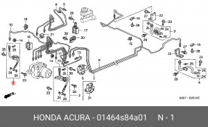Тормозной шланг 01464S84A01 HONDA