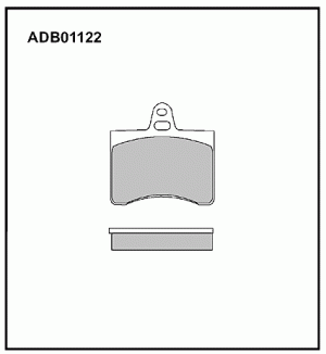 Колодки тормозные дисковые ADB01122 ALLIED NIPPON