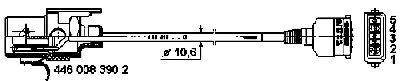 Соединительный провод ABS 4492121000 WABCO