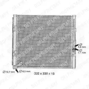 Конденсатор, кондиционер TSP0225366 DELPHI