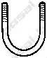 Хомут глушителя 250-665 BOSAL