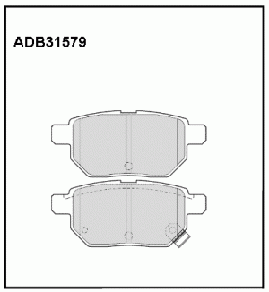 Колодки тормозные дисковые ADB31579 ALLIED NIPPON