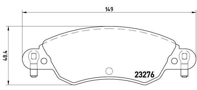 Комплект тормозных колодок, диско P61070 BREMBO