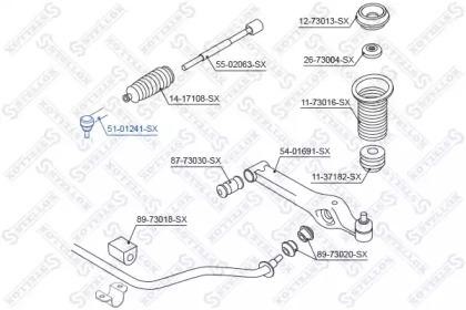 Наконечник рулевой тяги 51-01241-SX STELLOX