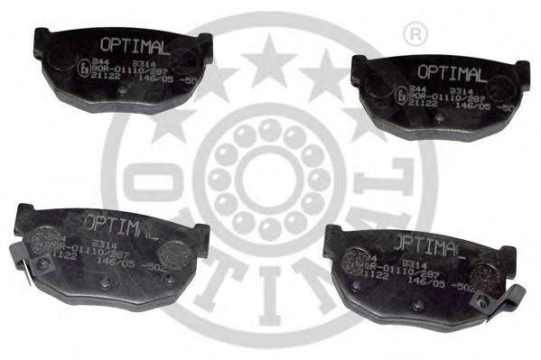 Комплект тормозных колодок, диско 9314 OPTIMAL