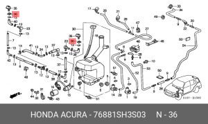 Деталь 76881SH3S03 HONDA