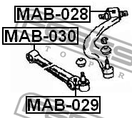 Сайлентблок рычага подвески MAB-030 FEBEST