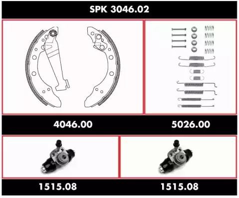 Комплект тормозных колодок SPK 3046.02 REMSA