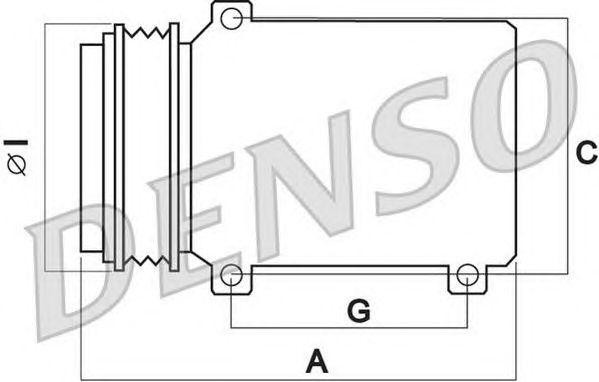 Компрессор, кондиционер DCP02041 DENSO