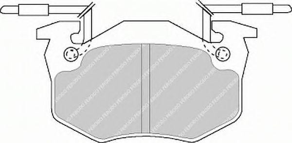 Комплект тормозных колодок, диско FSL428 FERODO