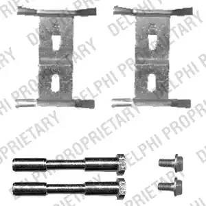 Комплектующие, колодки дискового тормоза LX0449 DELPHI