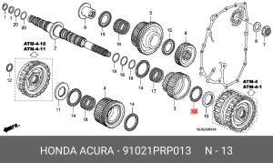 Подшипник упорный 91021PRP013 HONDA
