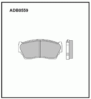 Колодки тормозные дисковые ADB0559 ALLIED NIPPON