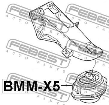Подушка двигателя BMM-X5 FEBEST