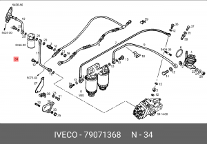 Болт 79071368 IVECO