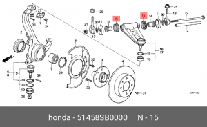 Деталь 51458SB0000 HONDA