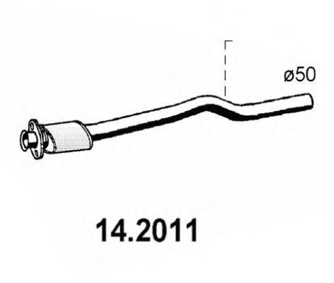 Предглушитель выхлопных газов 142011 ASSO