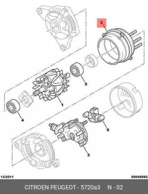 Статор, генератор 5720 A3 CITROEN PEUGEOT
