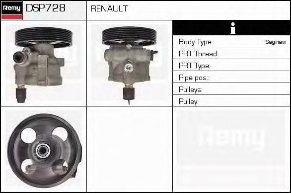 Гидравлический насос, рулевое управление DSP728 DELCO REMY