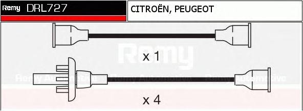 Ккомплект проводов зажигания DRL727 DELCO REMY