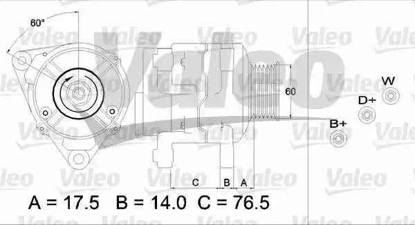Генератор 437387 VALEO PHC