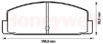 Комплект тормозных колодок, диско 572203B BENDIX JURID