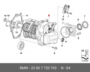 Коробка передач механическая 23 00 7 720 793 BMW