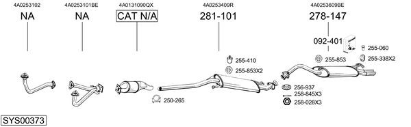 Глушитель выхлопных газов конечный 115331 BOSAL