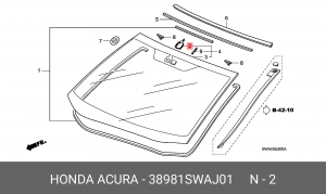 Деталь 38981SWAJ01 HONDA