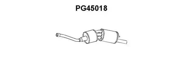 Глушитель выхлопных газов конечный PG45018 VENEPORTE