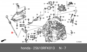 Щуп маслоизмерительный КПП 25610RFK013 HONDA