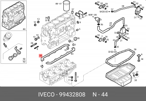 Прокладка, маслянная ванна 99432808 IVECO