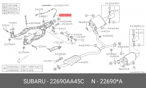 Лямбда-зонд 22690AA45C SUBARU