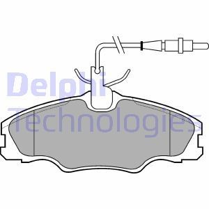 Комплект тормозных колодок, диско LP985 DELPHI