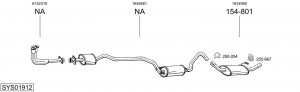 Глушитель выхлопных газов конечный 229693 BOSAL